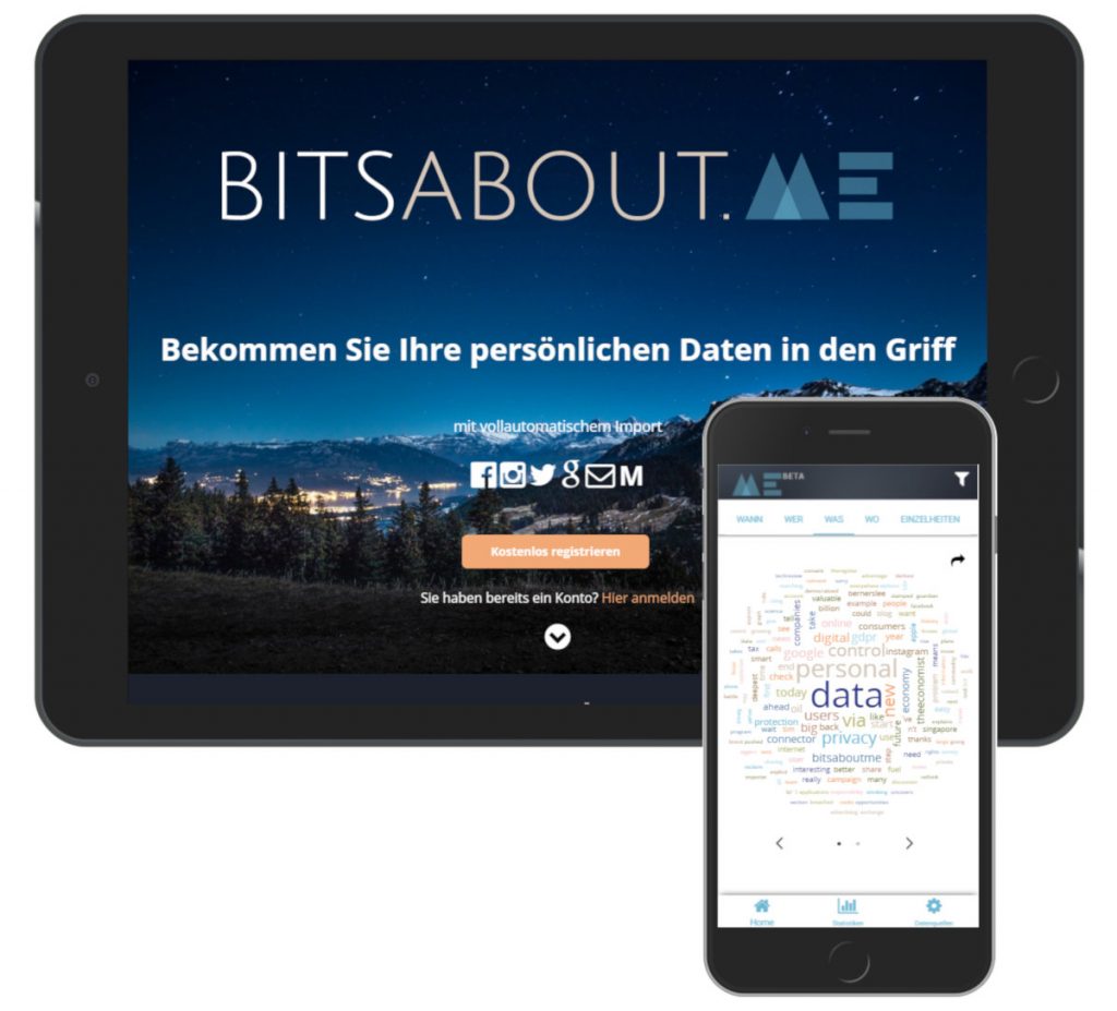 BitsaboutMe auf iPad und iPhone