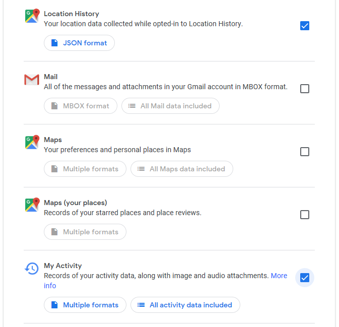 pierna sinsonte Alcanzar Google Takeout | Download Your Google Data - BitsaboutMe